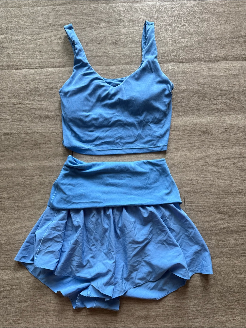 Aerie Blue Women's Active Two-Piece Shorts Set